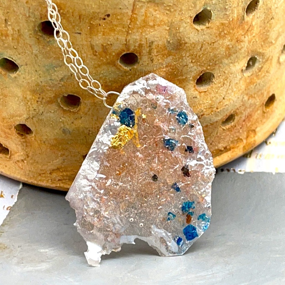 Matana Handmade long sterling silver necklace - Picture 7 of 12